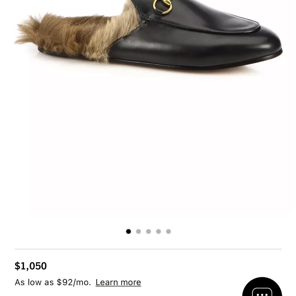 Gucci princetown-shearling lined leather slipper - Picture 1 of 10